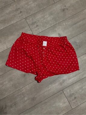 Red Polka Dot Sleep Shorts